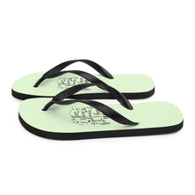 Load image into Gallery viewer, 'For I Know The Plans I Have For You' Green Flip-Flops