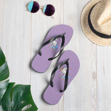 Load image into Gallery viewer, 'Purple Unicorn' Flip-Flops