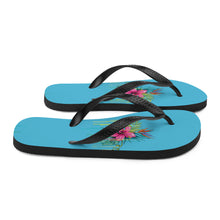 Load image into Gallery viewer, 'Hibiscus Flower Power' Flip-Flops