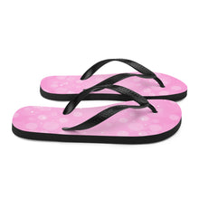 Load image into Gallery viewer, 'Bubblegum Pink Bubble Print' Flip-Flops
