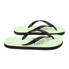 Load image into Gallery viewer, 'For I Know The Plans I Have For You' Green Flip-Flops