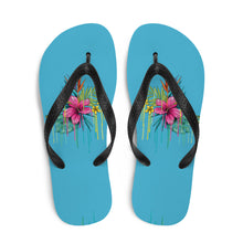 Load image into Gallery viewer, 'Hibiscus Flower Power' Flip-Flops