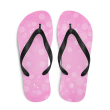 Load image into Gallery viewer, 'Bubblegum Pink Bubble Print' Flip-Flops