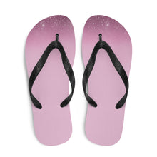 Load image into Gallery viewer, 'Pink & Purple Sparkle Print' Flip-Flops