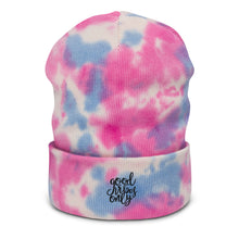 Load image into Gallery viewer, 'Good Vibes Only' Tie-dye beanie