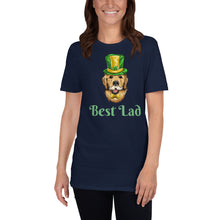 Load image into Gallery viewer, 'Best Lad Lucky Golden Retriever Dog' Short-Sleeve Unisex T-Shirt
