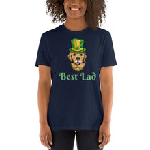 Load image into Gallery viewer, 'Best Lad Lucky Golden Retriever Dog' Short-Sleeve Unisex T-Shirt