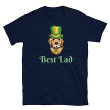 Load image into Gallery viewer, 'Best Lad Lucky Golden Retriever Dog' Short-Sleeve Unisex T-Shirt