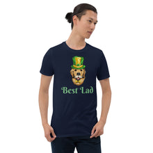 Load image into Gallery viewer, 'Best Lad Lucky Golden Retriever Dog' Short-Sleeve Unisex T-Shirt