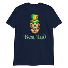 Load image into Gallery viewer, 'Best Lad Lucky Golden Retriever Dog' Short-Sleeve Unisex T-Shirt