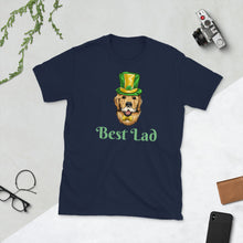 Load image into Gallery viewer, 'Best Lad Lucky Golden Retriever Dog' Short-Sleeve Unisex T-Shirt