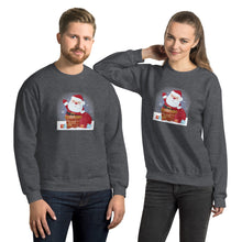 Load image into Gallery viewer, 'Santa Coming Down The Chimney' Unisex Sweatshirt