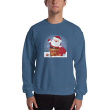 Load image into Gallery viewer, 'Santa Coming Down The Chimney' Unisex Sweatshirt