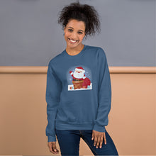 Load image into Gallery viewer, 'Santa Coming Down The Chimney' Unisex Sweatshirt