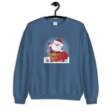 Load image into Gallery viewer, 'Santa Coming Down The Chimney' Unisex Sweatshirt