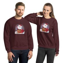 Load image into Gallery viewer, 'Santa Coming Down The Chimney' Unisex Sweatshirt