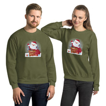 Load image into Gallery viewer, 'Santa Coming Down The Chimney' Unisex Sweatshirt