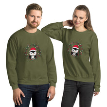 Load image into Gallery viewer, 'Penguin Wreath Holiday' Unisex Sweatshirt