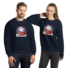 Load image into Gallery viewer, 'Santa Coming Down The Chimney' Unisex Sweatshirt