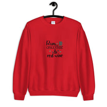 Load image into Gallery viewer, 'Runs On Coffee & Red Wine' Unisex Sweatshirt