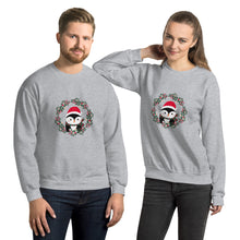 Load image into Gallery viewer, 'Penguin Wreath Holiday' Unisex Sweatshirt