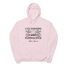 Load image into Gallery viewer, 'Cozy Sweaters and Pumpkin Spice' Unisex fleece hoodie