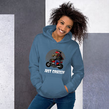 Load image into Gallery viewer, 'Just Cruisin' Motorcycle Hog' Unisex Hoodie