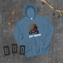 Load image into Gallery viewer, 'Just Cruisin' Motorcycle Hog' Unisex Hoodie
