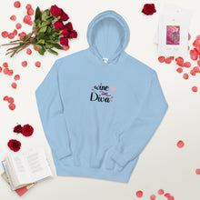 Load image into Gallery viewer, 'Wine Diva' Unisex Hoodie