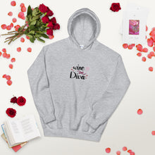 Load image into Gallery viewer, 'Wine Diva' Unisex Hoodie