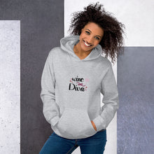Load image into Gallery viewer, 'Wine Diva' Unisex Hoodie