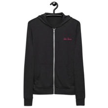 Load image into Gallery viewer, 'Lulu's Luxuries' Pink Embroidery Unisex Zip Hoodie
