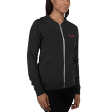 Load image into Gallery viewer, 'Lulu's Luxuries' Pink Embroidery Unisex Zip Hoodie