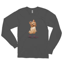 Load image into Gallery viewer, ‘Yorkshire Terrier Lulu’s Luxuries’ Made In USA Long sleeve unisex t-shirt