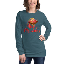 Load image into Gallery viewer, 'Merry Christmas Bells' Unisex Long Sleeve Tee