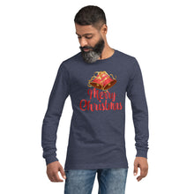 Load image into Gallery viewer, 'Merry Christmas Bells' Unisex Long Sleeve Tee