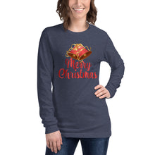 Load image into Gallery viewer, 'Merry Christmas Bells' Unisex Long Sleeve Tee