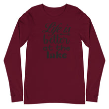 Load image into Gallery viewer, 'Life Is Better At The Lake' Unisex Long Sleeve Tee