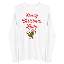 Load image into Gallery viewer, 'Crazy Christmas Lady Candy Canes' Unisex Long Sleeve Tee