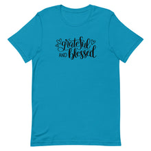 Load image into Gallery viewer, 'Grateful & Blessed' Short-Sleeve Unisex T-Shirt
