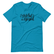 Load image into Gallery viewer, 'Grateful & Blessed' Short-Sleeve Unisex T-Shirt