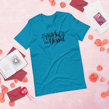 Load image into Gallery viewer, 'Grateful & Blessed' Short-Sleeve Unisex T-Shirt