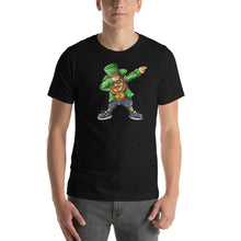 Load image into Gallery viewer, 'Dabbing Leprechaun Green St. Patrick's Day' Short-Sleeve Unisex T-Shirt