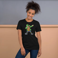 Load image into Gallery viewer, 'Dabbing Leprechaun Green St. Patrick's Day' Short-Sleeve Unisex T-Shirt