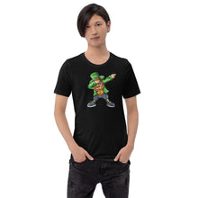 Load image into Gallery viewer, 'Dabbing Leprechaun Green St. Patrick's Day' Short-Sleeve Unisex T-Shirt