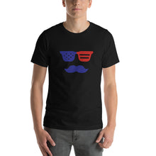 Load image into Gallery viewer, 'True American Mustache' Short-Sleeve Unisex T-Shirt