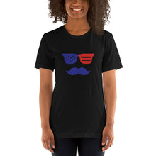 Load image into Gallery viewer, 'True American Mustache' Short-Sleeve Unisex T-Shirt