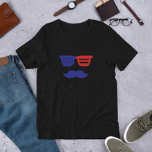 Load image into Gallery viewer, 'True American Mustache' Short-Sleeve Unisex T-Shirt