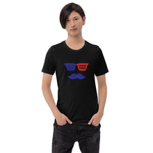 Load image into Gallery viewer, 'True American Mustache' Short-Sleeve Unisex T-Shirt