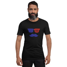 Load image into Gallery viewer, 'True American Mustache' Short-Sleeve Unisex T-Shirt